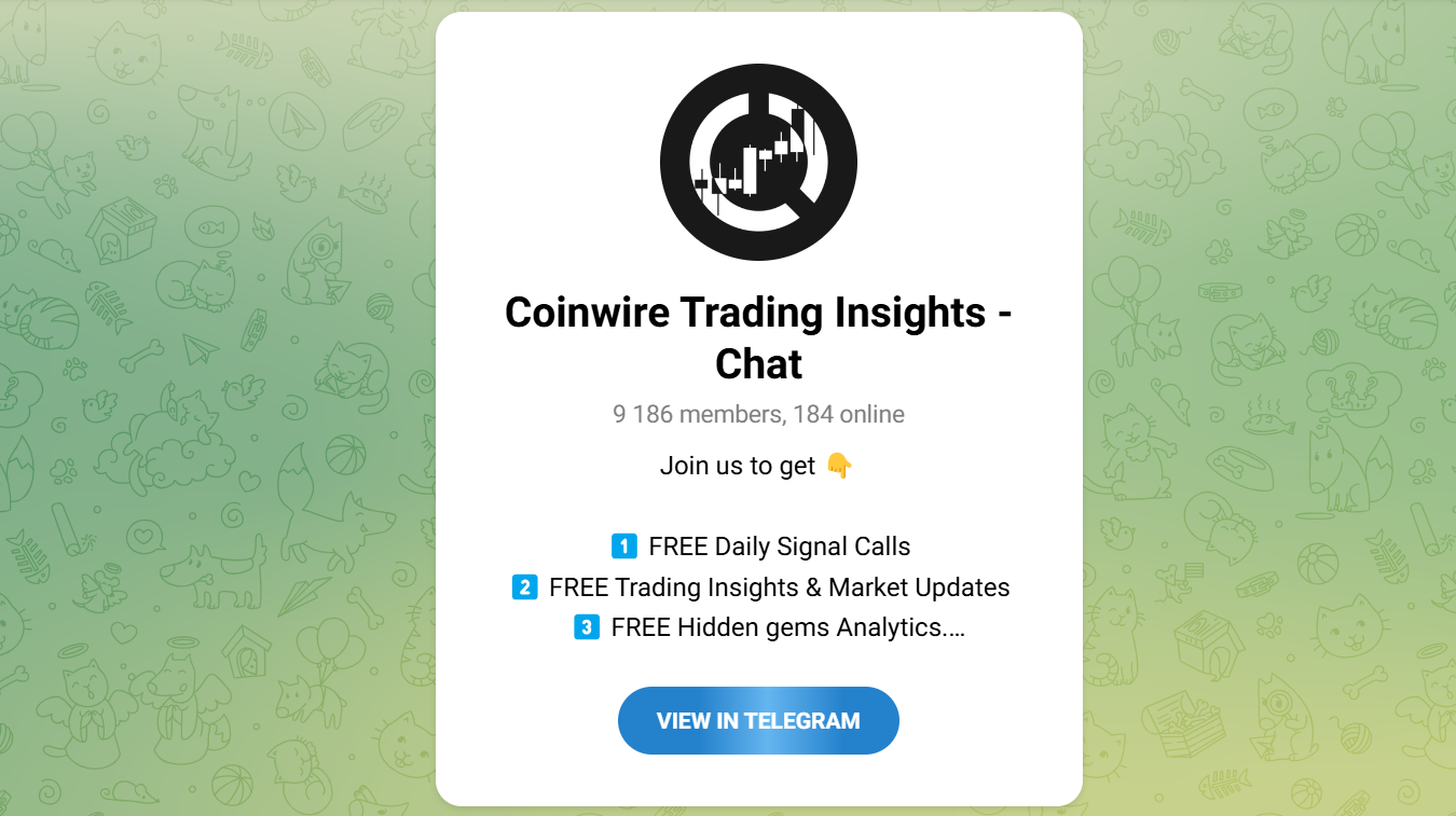 coinwire trading insights telegram crypto group